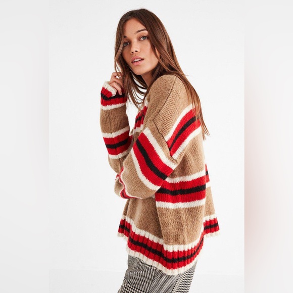 XS New without tags - Urban Outfitters Striped Boyfriend Sweater - Picture 3 of 4